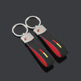 Audi Sline RS Metal Suede Keychain