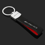 Mercedes Benz AMG Car Keychain Suede Key Ring Holder Pendant
