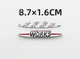 3D Car Rear Sticker Side Fender Emblem Accessories for Mini Cooper S John Cooper Works Logo R50 R52 R53 R55 R56 F54 F55 F56 F60