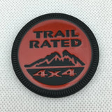 Jeep Trail Rated 4x4 Metal Car Rear Sticker Body Side Decal Auto Front Grille Emblem Badge