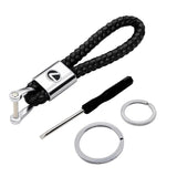 Lexus Logo PU Leather Braided Rope Car Keychain
