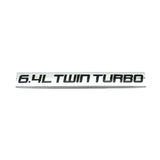 Ford 3.5L 6.4L TWIN TURBO Metal Car Rear Sticker Auto Body Side Emblem Badge Decal