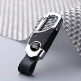 Audi Logo PU Leather Car Keyring Keychain