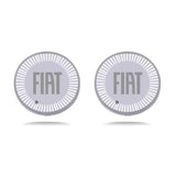 2pcs Fiat Logo Car Water Coasters 7-color LED Light Cup Mat Holder