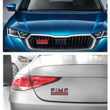Jeep PIMP Edition Metal Car Front Grille Emblem Badge Auto Rear Sticker Decal
