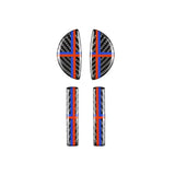 Carbon Fiber Car Inner Door Handle Cover Protective Stickers for Mini Cooper