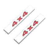 2PCS Dodge 4x4 LIMITED Logo Car Trunk Sticker Body Side Emblem Badge