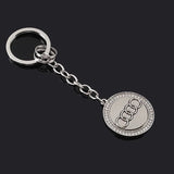 Audi Diamond Metal Car Key Rings Keychain Pendant