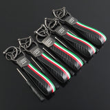 Audi Car Logo Leather Keychain Keyring Pendant