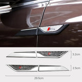 2pcs Audi Sline Car Bumper Strip Emblem Fender Side Protective Sticker