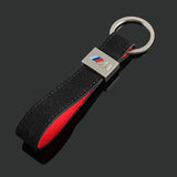 BMW M Power Suede Car Keychain Keyring