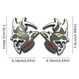 2pcs Dodge Demon SRT Metal Car Stickers Fender Side Badge Emblem