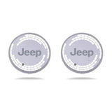2pcs Jeep Logo Car Water Coasters 7-color LED Light Cup Mat Holder