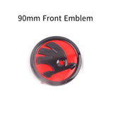 80/90mm ABS Skoda Car Front Hood Emblem Rear Badge Sticker Steering Wheel Decal