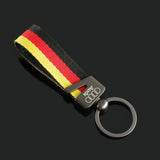 Audi Nylon Webbing Metal Car Keychain