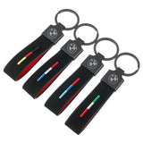 BMW Suede Car Keychain Metal Keyring Key Pendant