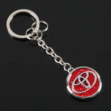 Toyota Diamond Metal Car Key Rings Keychain Pendant