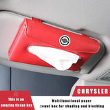 Car Tissue Box Sun Visor Box Holder Interior Storage Decoration for Chrysler Voyager Delta Grand 200c 300c Pacifica Sebring