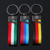BMW Car Keychain Metal Nylon Webbing Keyring
