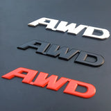 3D Car Sticker Auto Rear Trunk Badge AWD Logo for Honda Fit City Civic HRV CRV Beat Accord Odyssey Insight Elysion CRZ Vezel