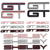 Ford GT GT350 GT500 Shelby Logo Metal Car Side Sticker Auto Rear Emblem Badge Decal