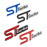 Ford ST Turbo Metal Car Side Sticker Trunk Emblem Badge Decal