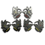 2pcs Dodge Demon SRT Metal Car Stickers Fender Side Badge Emblem