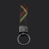 Mercedes Benz Oxford webbing Car Keychain Key Rings Holder Pendant