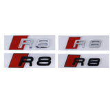 Audi R8 Logo ABS Car Rear Sticker Trunk Emblem Badge Decal