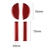 Carbon Fiber Car Inner Door Handle Cover Protective Stickers for Mini Cooper