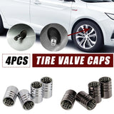 4pcs/set Mercedes Benz Brabus Logo Car Air Valve Stem Caps Auto Tyre Valve Covers