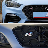 Hyundai N LINE Logo Metal Car Front Hood Grille Emblem Badge Decal