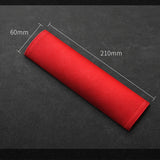 2pcs 21x6cm Renault Logo Suede Car Seat Safety Belt Pads Shoulder Protection Cover