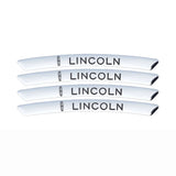 4pcs/set 9cm Lincoln Aluminum Alloy Car Wheel Rim Tyre Sticker