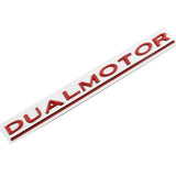 Tesla DUAL MOTOR Logo Metal Car Rear Sticker Emblem Badge Decal