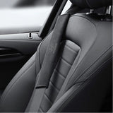 2pcs 32.5cm Hyundai Logo Suede Car Seat Safety Belt Pads Shoulder Protection Cover