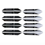 4pcs Skoda SUPERB KODIAQ KAMIQ KAROQ ABS Car Fender Side Sticker Decal Emblem Badge