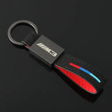 BMW M3 M5 Car Logo Suede Metal Key Chain Keyring