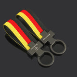 Mercedes Benz AMG Nylon Webbing Car Keyring Keychain Pendant