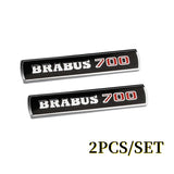 9.5x1.8cm Mercedes Benz Brabus 700 800 900 Metal Car Side Fender Emblem Stickers