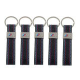 BMW M Power Car Logo Metal Leather Keyring Pendant Key Ring Keychain