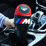 BMW M Power Car Trash Can Organizer Garbage Holder Automobiles Storage Box