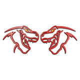Dodge Dinosaur Logo Metal Car Rear Sticker Trunk Emblem Badge Decal