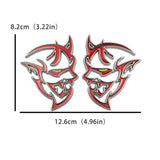 Dodge Demon Logo Metal Car Rear Sticker Fender Side Emblem Badge Decal