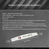 2pcs Acura Metal Car Fender Side Badge Decal Rear Emblem Sticker