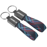 BMW M3 M5 Oxford Webbing Metal Car Keychain Pendant