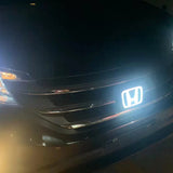 LED Car Front Grille Dynamic Streamer Emblem Badge Sticker for Accord CITY Jade Fit UR-V XR-V CR-V SPIRIOR Odyssey Accessories