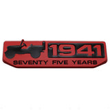 Jeep 1941 Metal Car Body Fender Side Sticker Decal Auto Rear Emblem Badge