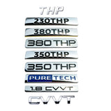 Peugeot 230THP 350THP 380THP Pure Tech eTHP 1.8 GT Logo ABS Car Rear Sticker Trunk Emblem Badge Decal