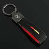 BMW Suede Car Keychain Metal Keyring Key Pendant